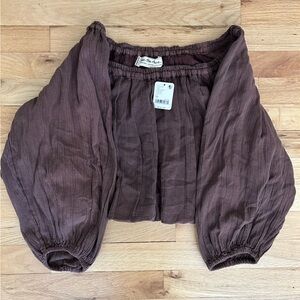 We The Free Mauve Textured Top